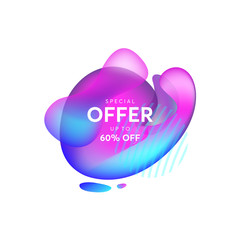 Wall Mural - abstract liquid shape. fluid design, abstract modern graphic elements. dynamical colored forms and l