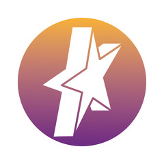 Sticker - star quality block style icon