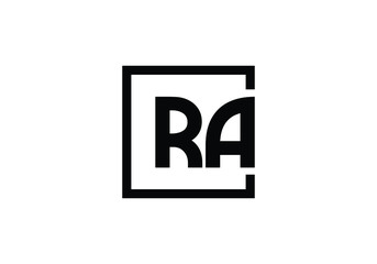 R A, RA Initial Letter Logo design vector template, Graphic Alphabet Symbol for Corporate Business Identity