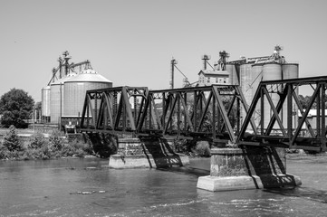 Wall Mural - Iron Railroad Bridge Structure