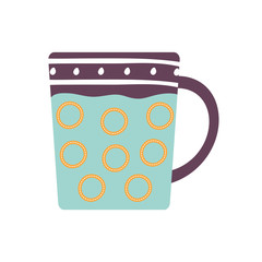 Canvas Print - Isolated tea or coffee mug flat style icon vector design