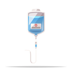 Canvas Print - Infusion bag intravenous therapy vector isolated illustration