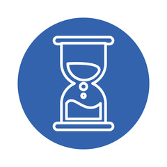 Poster - hourglass time block style icon