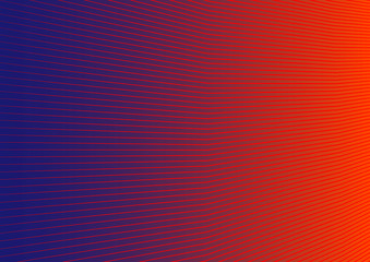 Aufkleber - Abstract colorful chaotic lines shape pattern. Aqua Menthe, Lush Lava and Phantom Blue gradient texture trendy design for poster and cover template background. Vector illustration