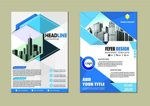 Brochure design, cover modern layout, annual report, poster, flyer in A4 with colorful triangles, geometric shapes for tech, science, market with light background