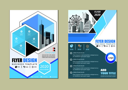 Brochure design, cover modern layout, annual report, poster, flyer in A4 with colorful triangles, geometric shapes for tech, science, market with light background