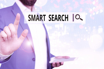 Poster - Word writing text Smart Search. Business photo showcasing tool used in recording software for searching based on motion