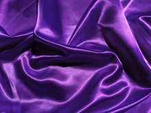 Smooth Purple Fabric Or Satin Texture Background With Copy Space For Design