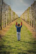 © kostas - small young boy glorify trees at spring