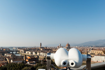 beautiful panoramic view of Florence, Tuscany, Italy