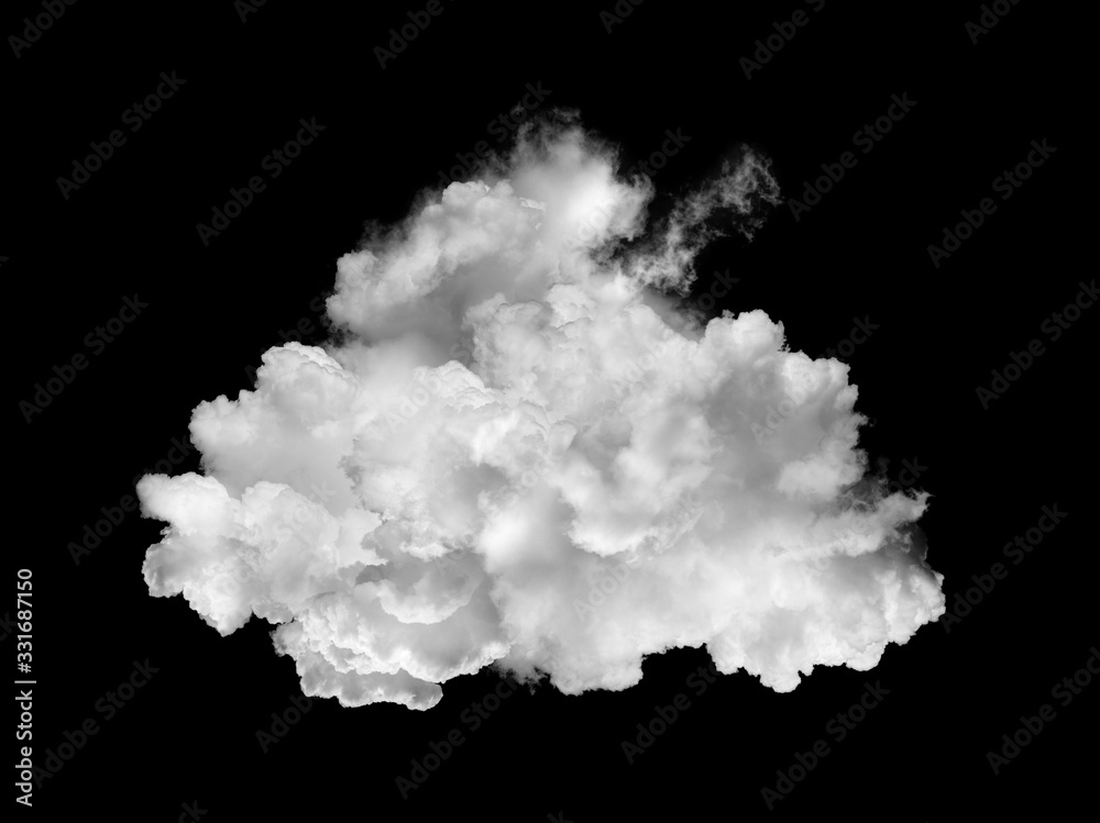 white cloud smoke on black background Stock Photo | Adobe Stock