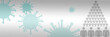© Visual Intermezzo - Corona or Covid-19 virus concept Background banner illustration.