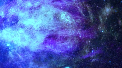 Wall Mural - Animation view to travelling across the universe in moving