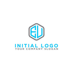 Inspiring logo design Set, for companies from the initial letters of the EV logo icon. -Vectors