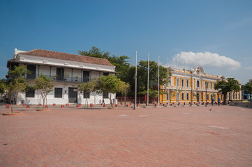 Santa Marta, Magdalena, Colombia. September 6, 2016: Simon Bolivar Park