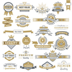 Wall Mural - vintage sign frames. old decorative frame design, retro ornate label elements and luxurious vintage 