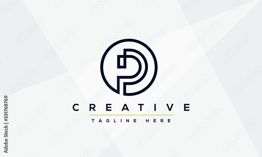Modern elegant creative P Logo Design and template. PP icon initial ...