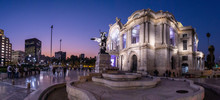 Bellas Artes Palace In Mexico City Sunset