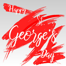 Happy St George's Day Hand Lettering
