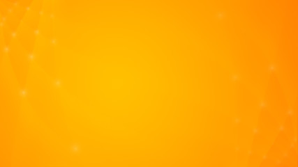 Poster - Soft and blurry lines with glowing dots on orange and yellow background. Copy space. Abstract background in 4k resolution.