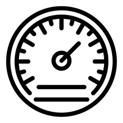 Poster - weather barometer icon. outline weather barometer vector icon for web design isolated on white backg