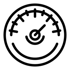Poster - Air barometer icon. Outline air barometer vector icon for web design isolated on white background