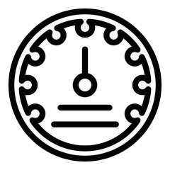 Poster - Industrial barometer icon. Outline industrial barometer vector icon for web design isolated on white background