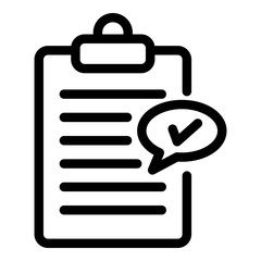 Poster - Checkboard icon. Outline checkboard vector icon for web design isolated on white background