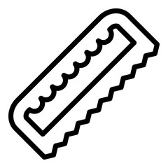 Poster - saw icon. outline saw vector icon for web design isolated on white background