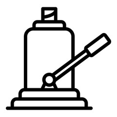 Poster - hydraulic hand jack screw icon. outline hydraulic hand jack screw vector icon for web design isolate