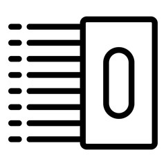 Poster - Tiler tool icon. Outline tiler tool vector icon for web design isolated on white background
