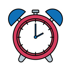 Wall Mural - alarm clock time isolated icon vector illustration design