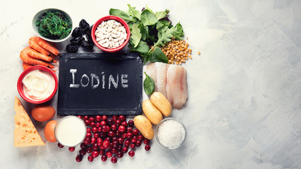 Wall Mural - Foods rich in iodine