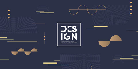 Poster - minimal geometric background in asian style. eps10 vector.
