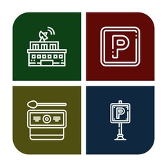 garage icon set