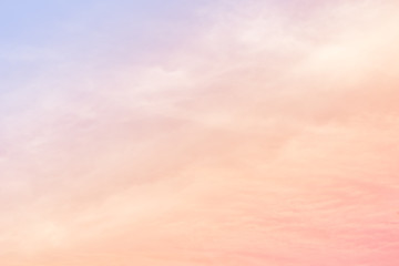 Wall Mural - cloud background with a pastel colour