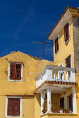 Wall Mural - FAZANA / CROATIA - AUGUST 2015: Street in the old town of Fazana, Istria, Croatia