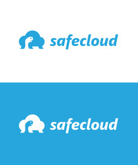 Safe Cloud Simple Symbol For Data Storage Co, Wireless Network Mobile Service etc. Turtle Shell Represents the Idea of Protection, Durability, Hosting, Backup etc. Memorable Visual Metaphor