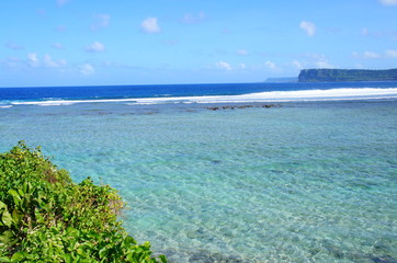 Canvas Print - the beautiful beach in guam