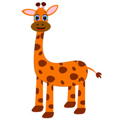  cute giraffe cartoon illustration