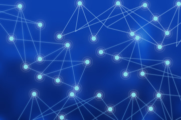 abstract network connection for business and global internet concept