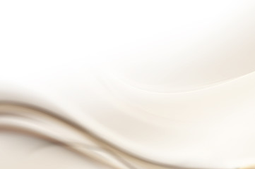 Poster - Vintage light white and brown wave digital illustration design. Abstract beautiful motion modern background.