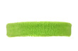 Green training headband isolated on white