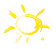 Children's drawing sun