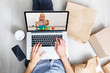 © Angelov - Coronavirus quarantine. Kids stay at home, Distance learning online education. Social isolation.
