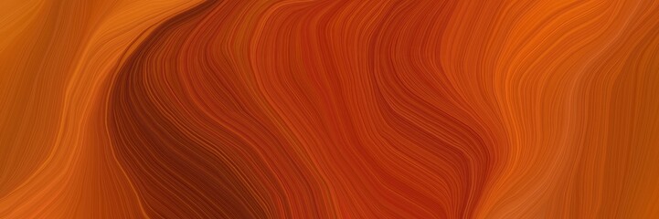 Poster - very futuristic banner with waves. smooth swirl waves background design with firebrick, dark red and coffee color