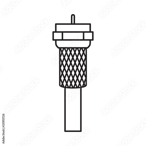 Cuadros en Lienzo Coaxial antenna cable with F connector