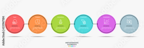 Fotomural Minimalistic Infographic Template
