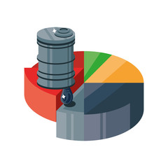 Wall Mural - crude oil price decrease, oil prices dropping