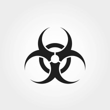 Biohazard Icon. Biological Hazard Symbol For Infographic Or Website